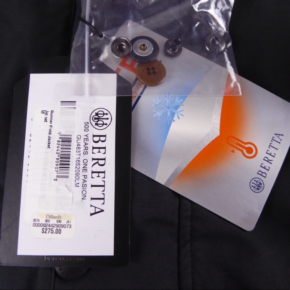 Beretta Waterproof Gunner Field Jacket Hunting Range Coat Sportsman Gear NWT - Picture 5 of 15
